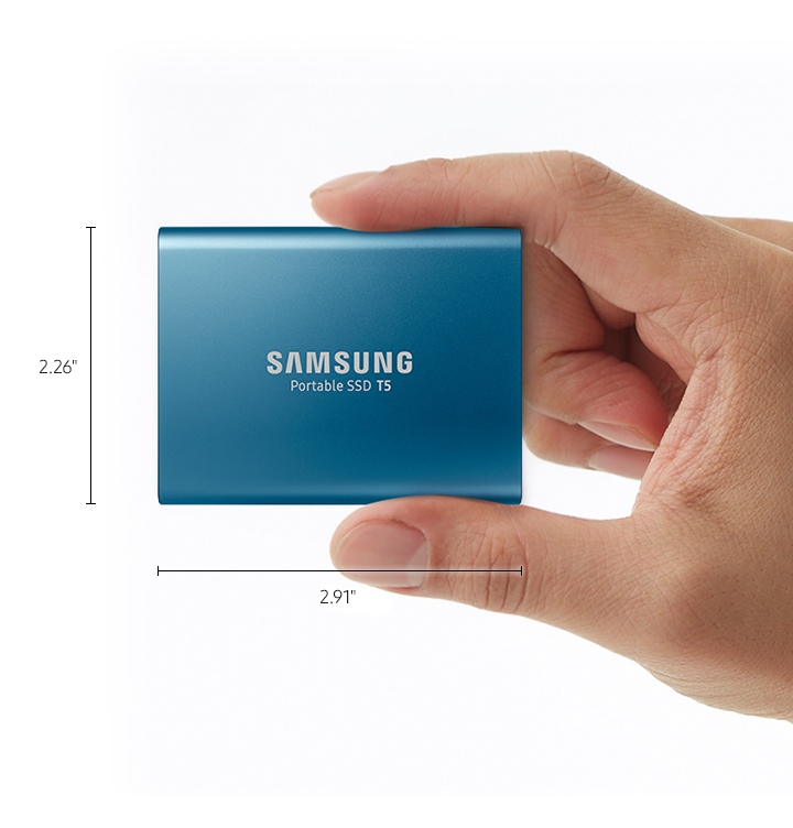 Portable SSD T5 USB 3.1 500GB (Blue)